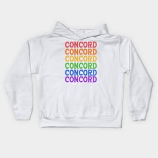 CONCORD RAINBOW TYPOGRAPHY Kids Hoodie